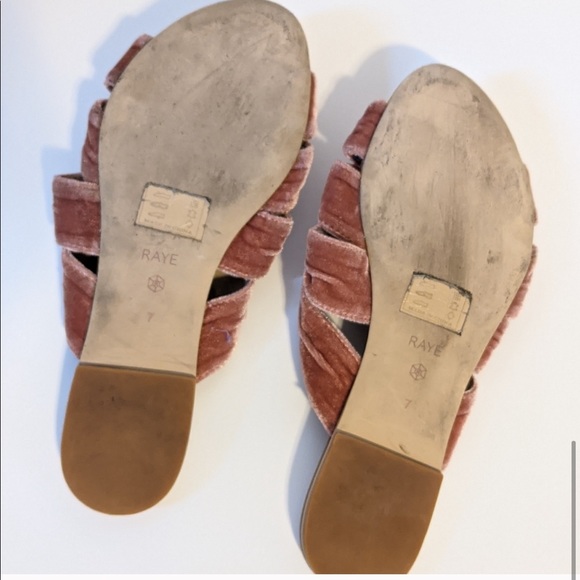 RAYE NAOMI VELVET SLIDE SANDALS - Picture 4 of 4